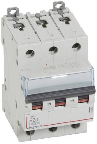 Выключатель автоматический Legrand DX3-E 6000 3п 20А B 10кА картинка
